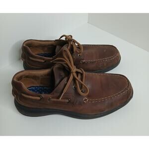 Florsheim Men’s Bayside STEEL TOE Work Shoes Sz 8 D Leather FS2326